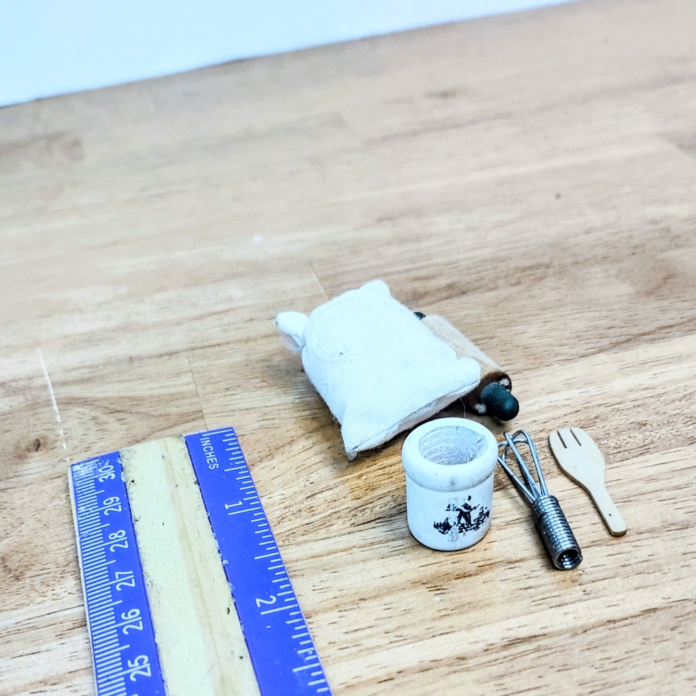 Miniature Kitchen Utensil Set with Pillow